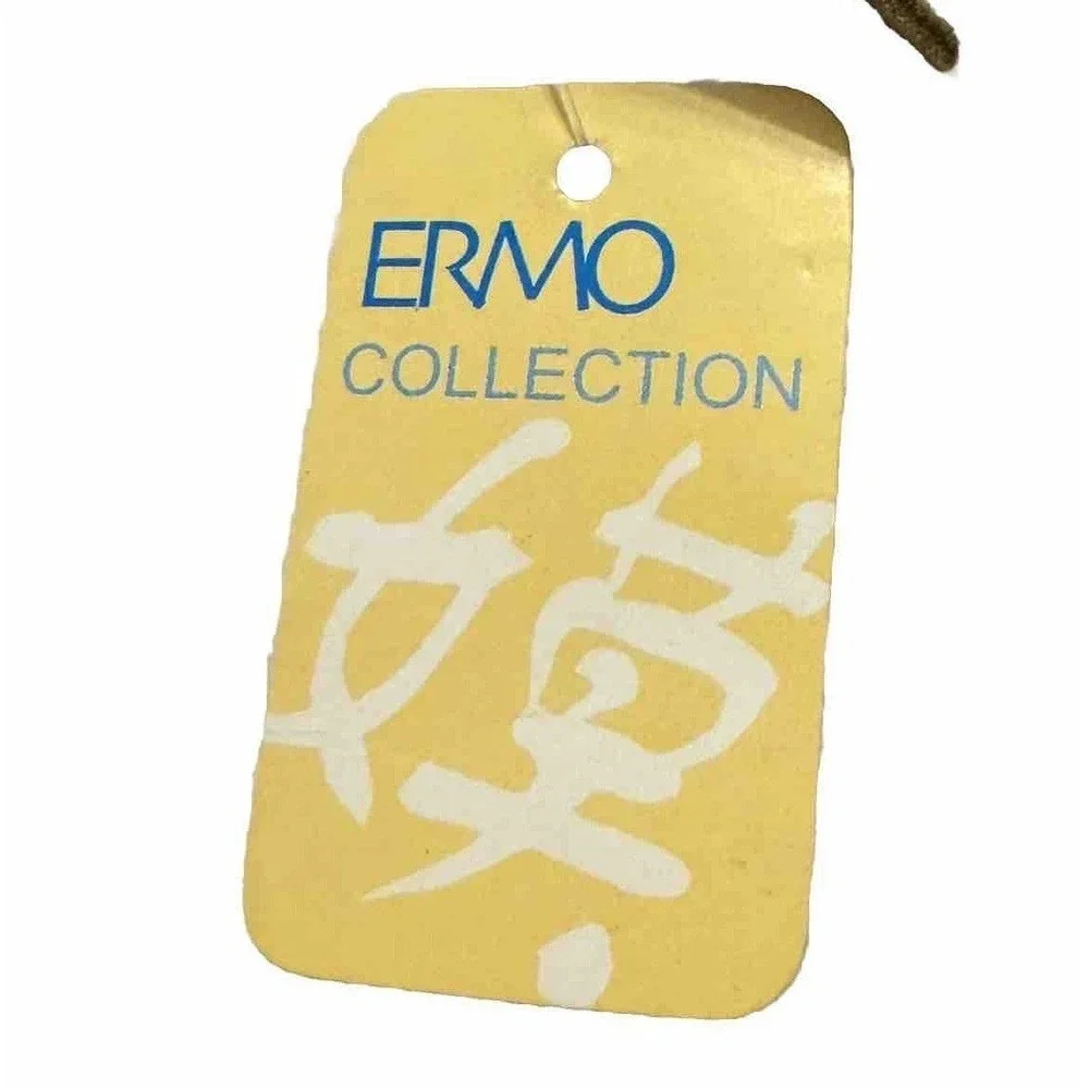 ERMO Collection‎ Evening Velvet Floral Beaded Handbag Zipper Olive Green